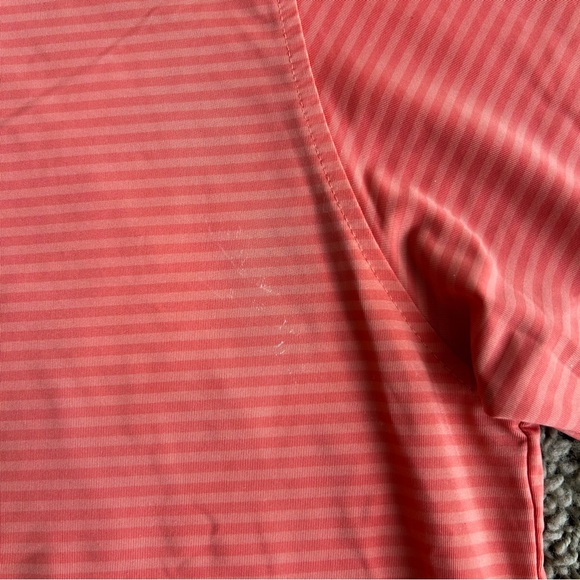 FootJoy FJ Polo Men's Large Striped Red "BLCC" Golf Performance Stretch Shirt - Picture 11 of 12